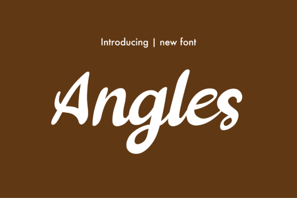 Angles: A Handwritten Font for Digital Design