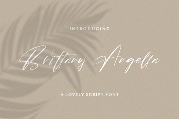 Brittany Angella: A Handwritten Font for Editorial Grace