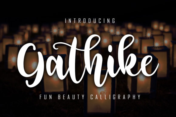 Gathike Font: A Handwritten Typeface for Crafters