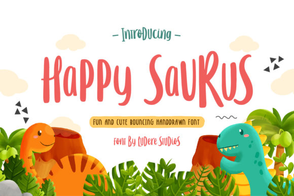 Happy Saurus Font: A Playful Typeface for Social Campaigns