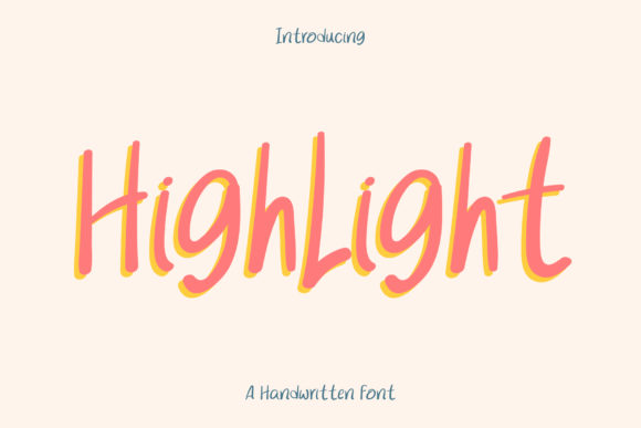 Highlight: A Handwritten Font for Makers