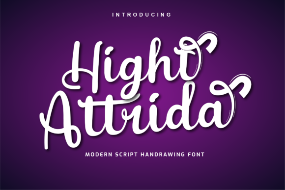 Hight Attrida: A Script Font for Editorial Elegance