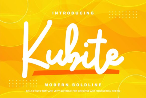 Kubite: A Handwritten Font for Crafters