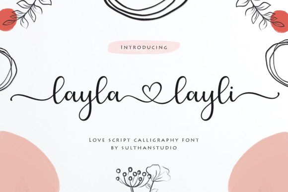Layla Layli Font: Elegant Script for Handmade Brands