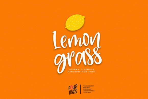 Lemon Grass: A Handwritten Font for Brand Identity
