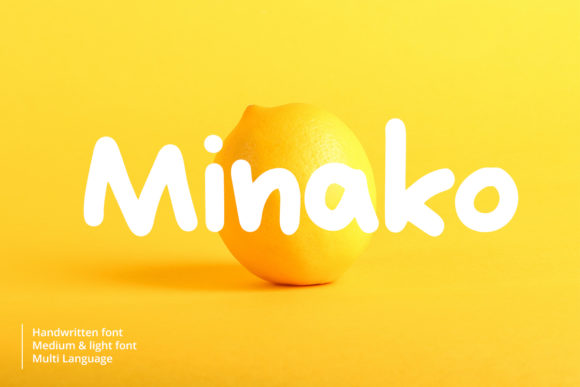 Minako: A Handwritten Font for Warm Branding