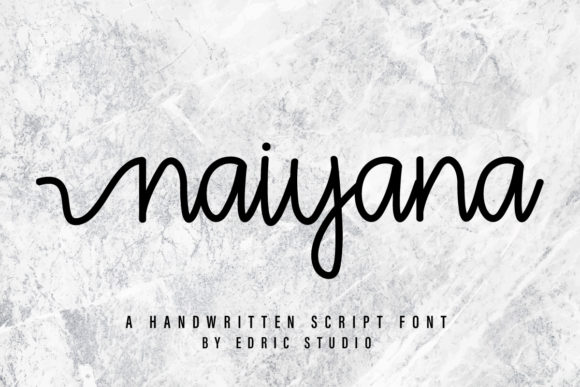 Naiyana: A Handwritten Font for Editorial Grace