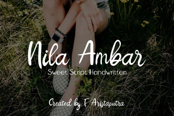 Nila Ambar: A Handwritten Font for Digital Elegance