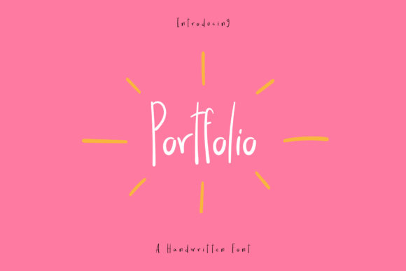 Portfolio: A Modern Handwritten Font for Editorial Design