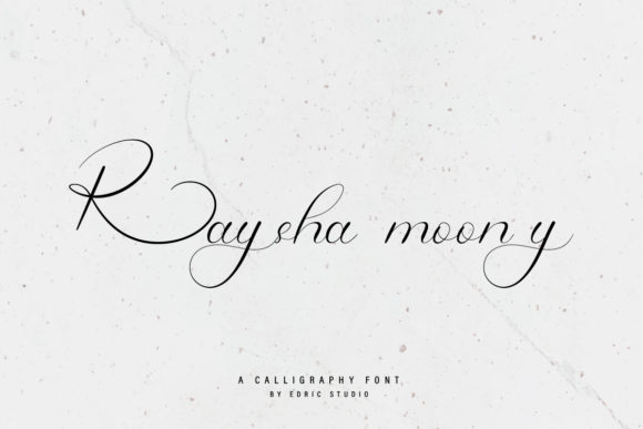 Raysha Moonly: A Versatile Script Font for Crafters