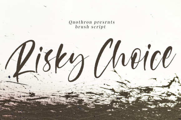 Risky Choice: A Handwritten Font for Makers