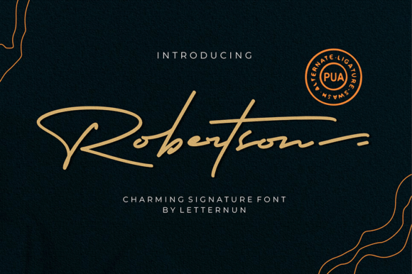 Robertson Typeface: A Charming Script for Elegant Branding