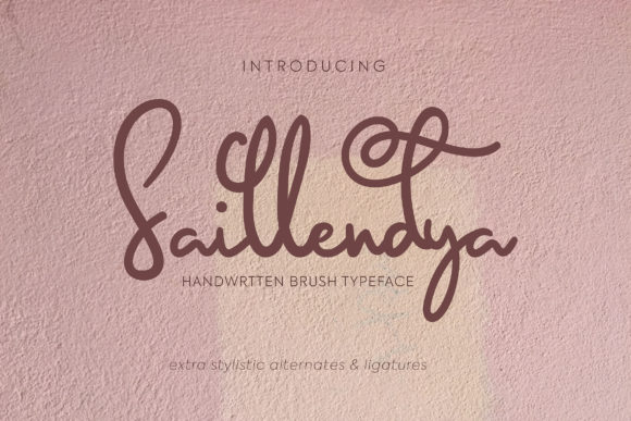Saillendya: A Handwritten Font for Web Design