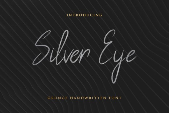 Silver Eye: A Handwritten Font for Makers