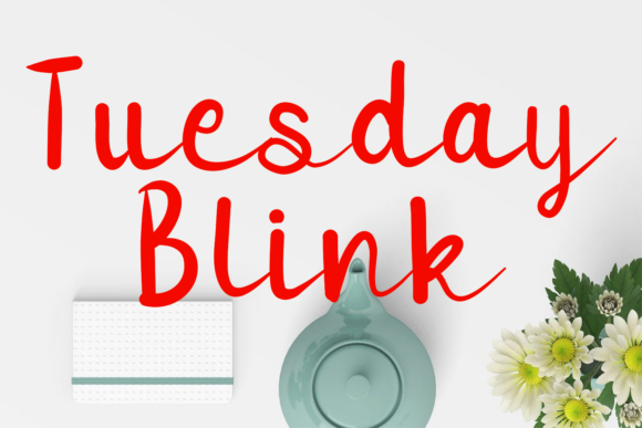 Tuesday Blink: A Modern Script Font for Branding
